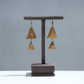  Handcrafted Double Triangle Shaped Bamboo Earrings 