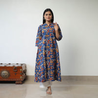 Printed Cotton A-Line Kalamkari Kurta 12