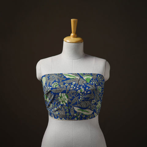 Kalamkari Print Cotton Unstitched Blouse Piece 11