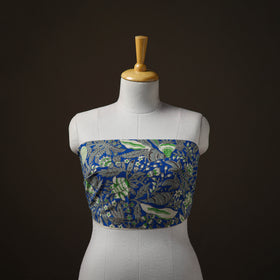 Kalamkari Print Cotton Unstitched Blouse Piece 11