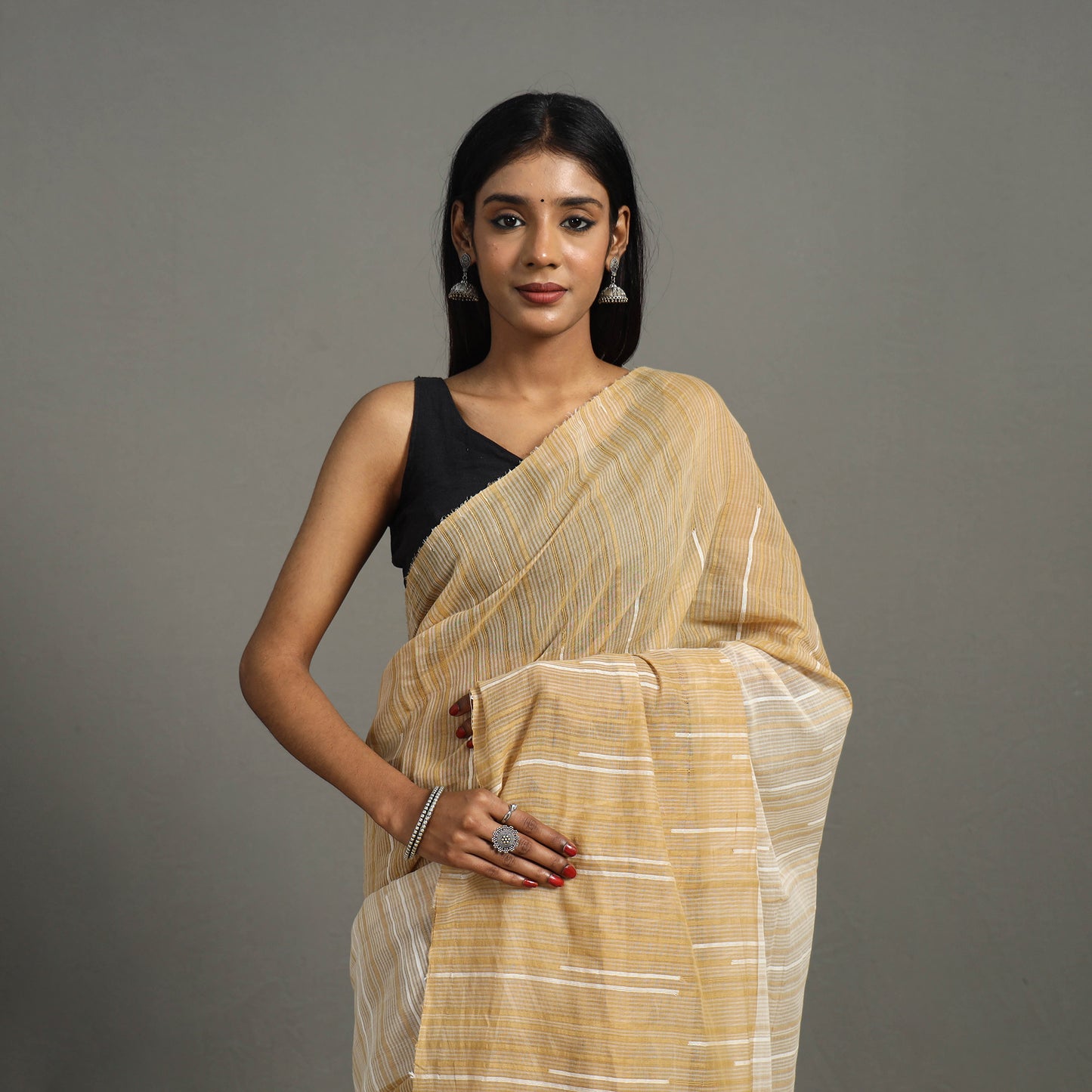 Stripes Cotton Handloom Saree 29