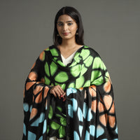 Multicolor - Shibori Clamp Dyed Modal Silk Dupatta with Zari Border 35