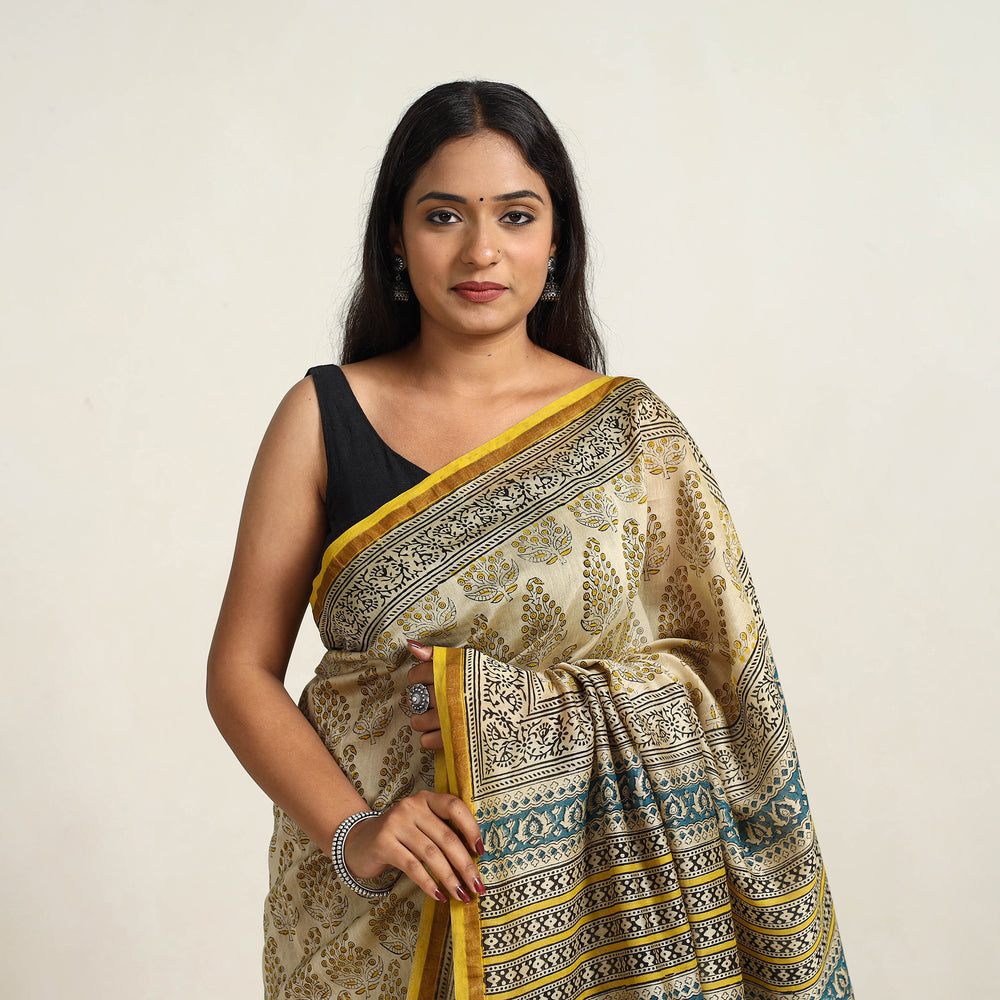 Bagru Saree