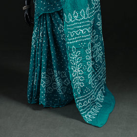 Kutch Bandhani Tie-Dye Cotton Saree 82