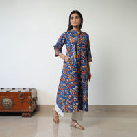 Printed Cotton A-Line Kalamkari Kurta 12