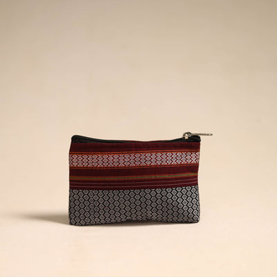 Grey - Khun Fabric Quilted Coin Pouch 13