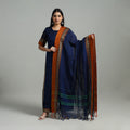 Buy Cotton Blue Dharwad Kurta Set with Palazzo & Dupatta