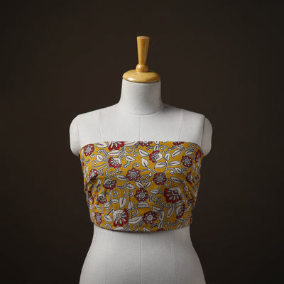Kalamkari Print Cotton Unstitched Blouse Piece 12
