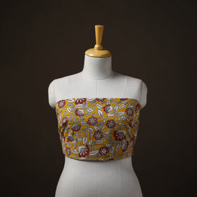 Kalamkari Print Cotton Unstitched Blouse Piece 12