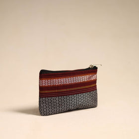  Grey Khun Fabric Quilted Coin Pouch