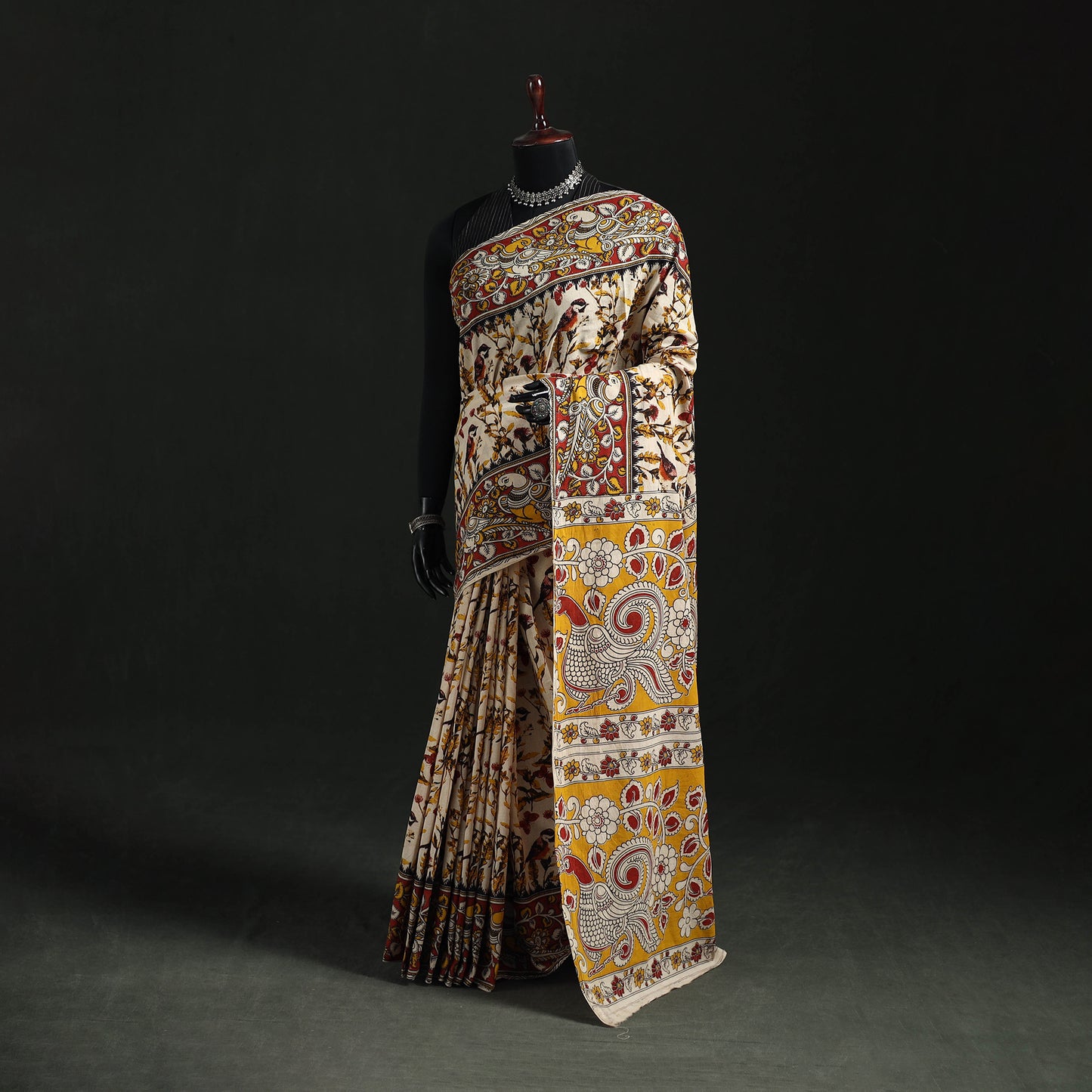 Kalamkari Printed Cotton Saree 33