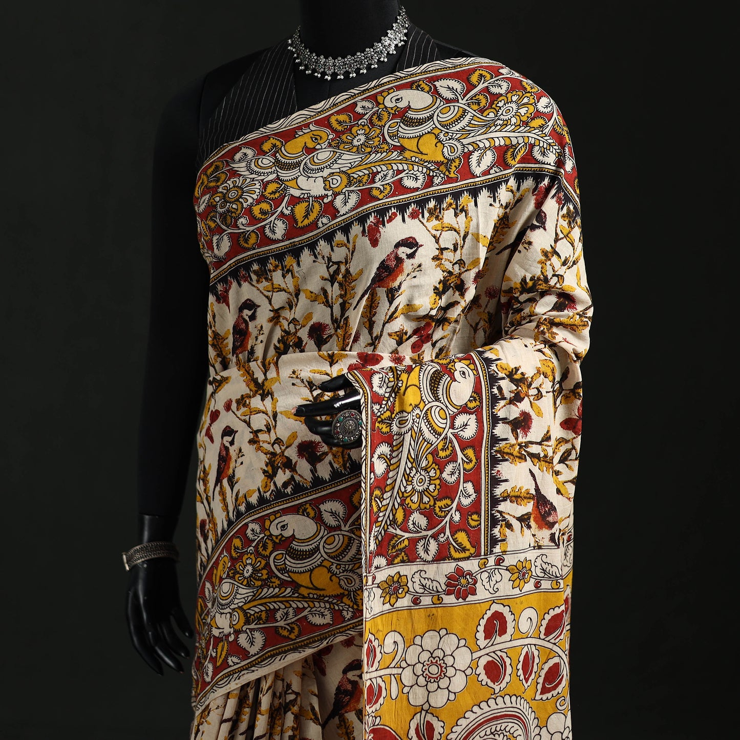 Kalamkari Printed Cotton Saree 33