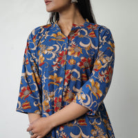 Printed Cotton A-Line Kalamkari Kurta 12