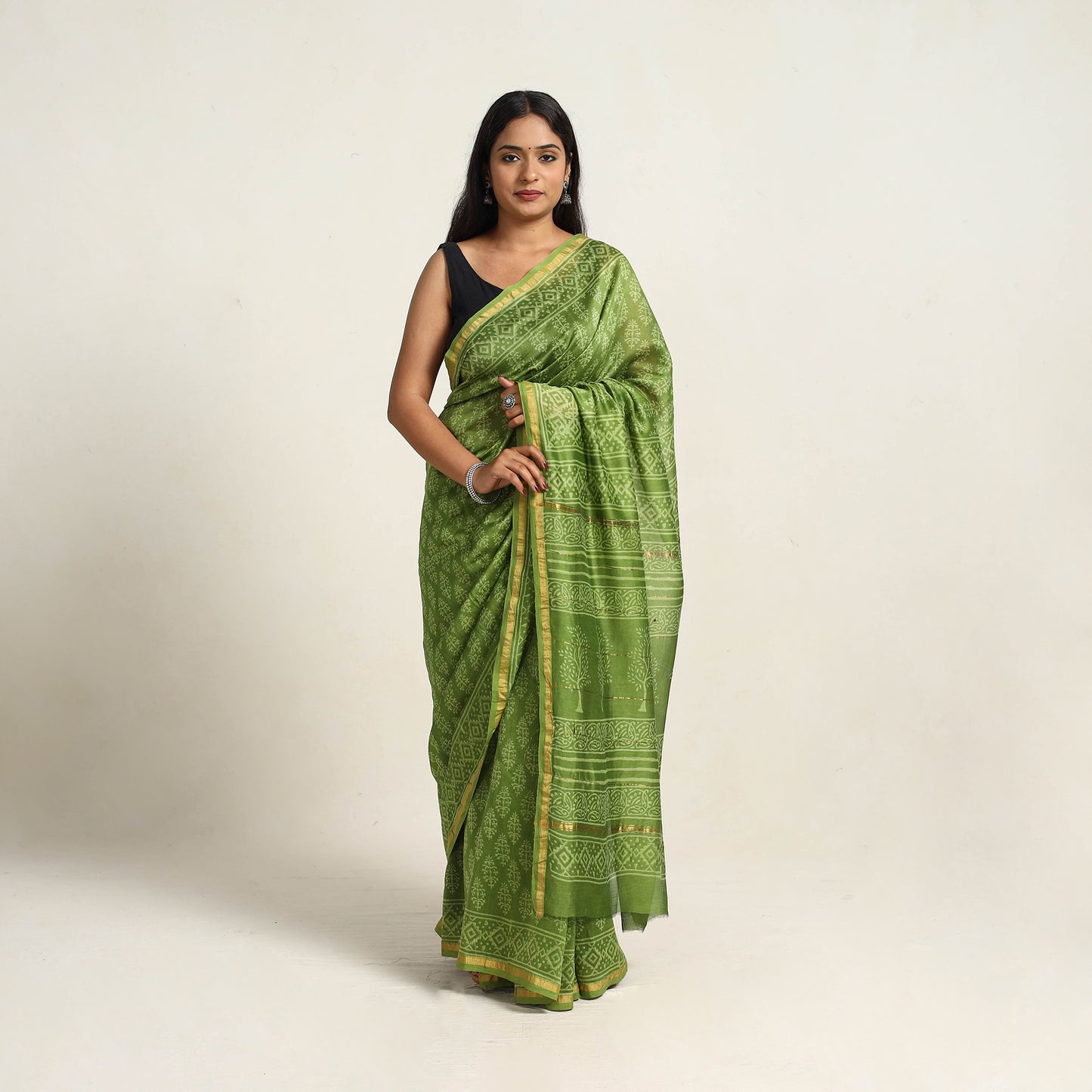 Bagru Saree