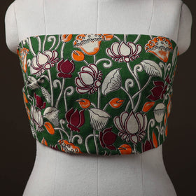 Kalamkari Print Cotton Unstitched Blouse Piece 14