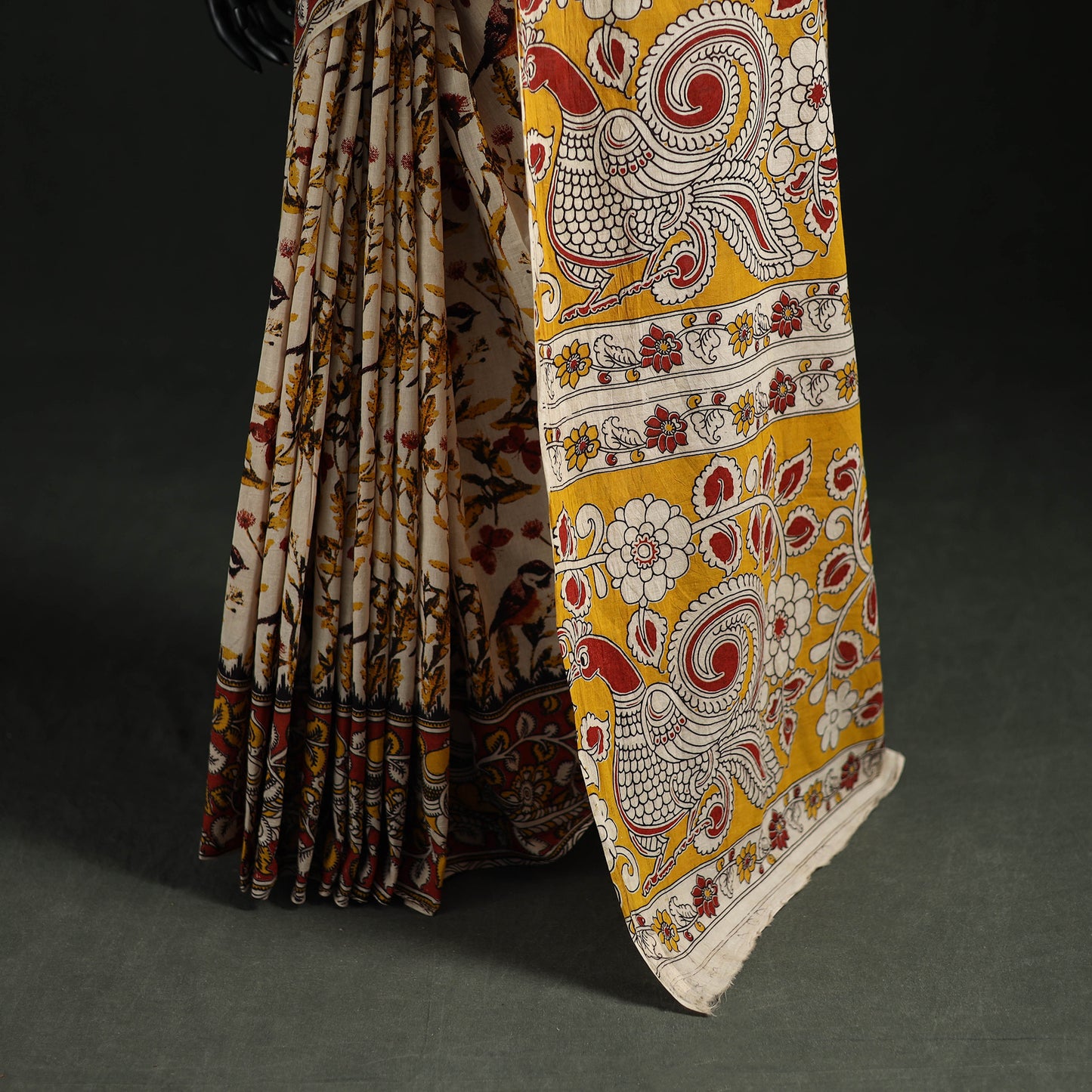 Kalamkari Printed Cotton Saree 33