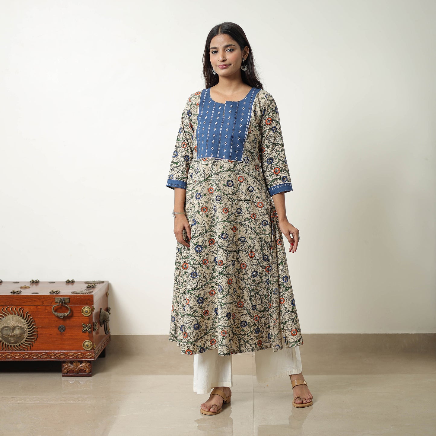 Straight Cotton Kalamkari Kurta 07