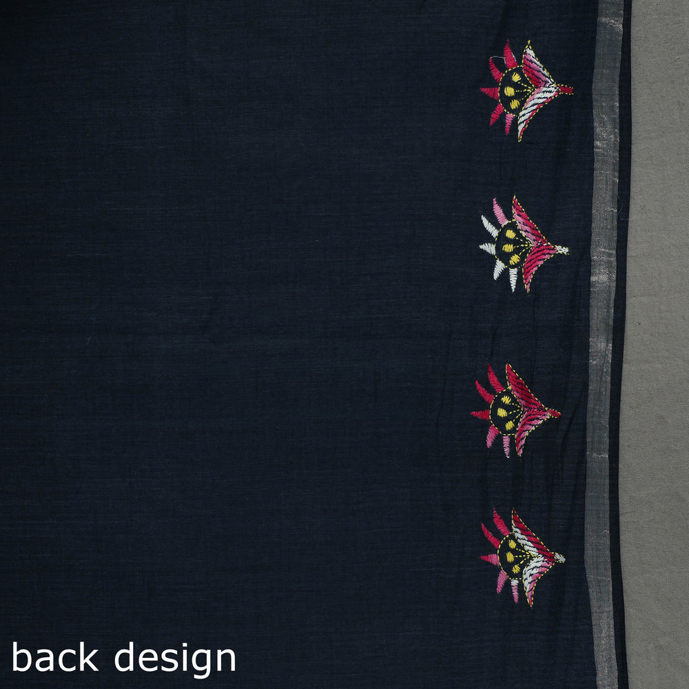 Kantha embroidery Saree