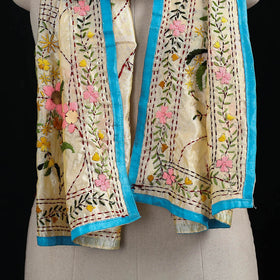 Ranihati Chanderi Silk Hand Embroidered Stole 105