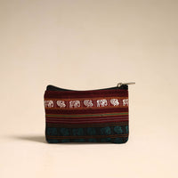 Green - Khun Fabric Quilted Coin Pouch 15