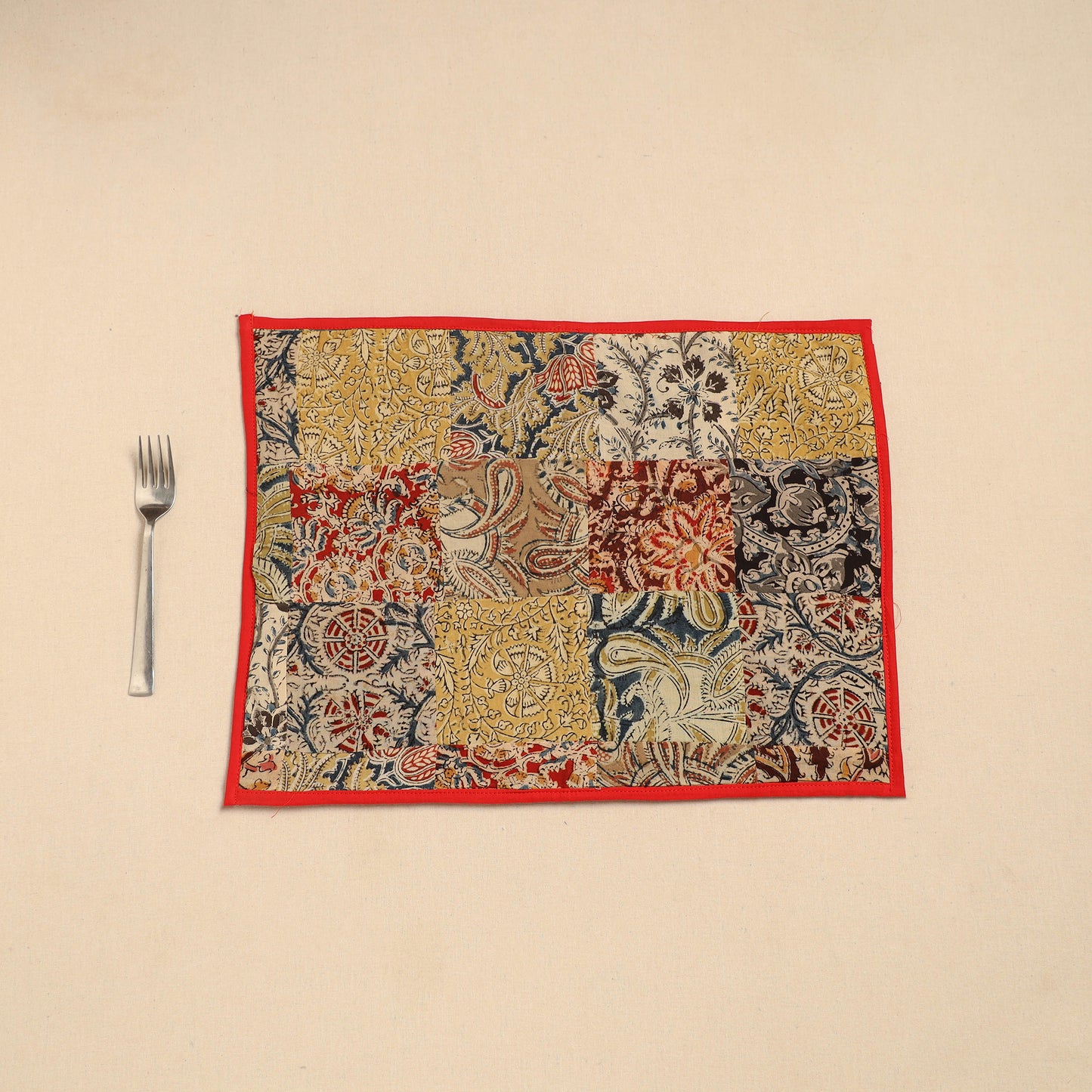 Handcrafted Cotton Patchwork Table Mat 14