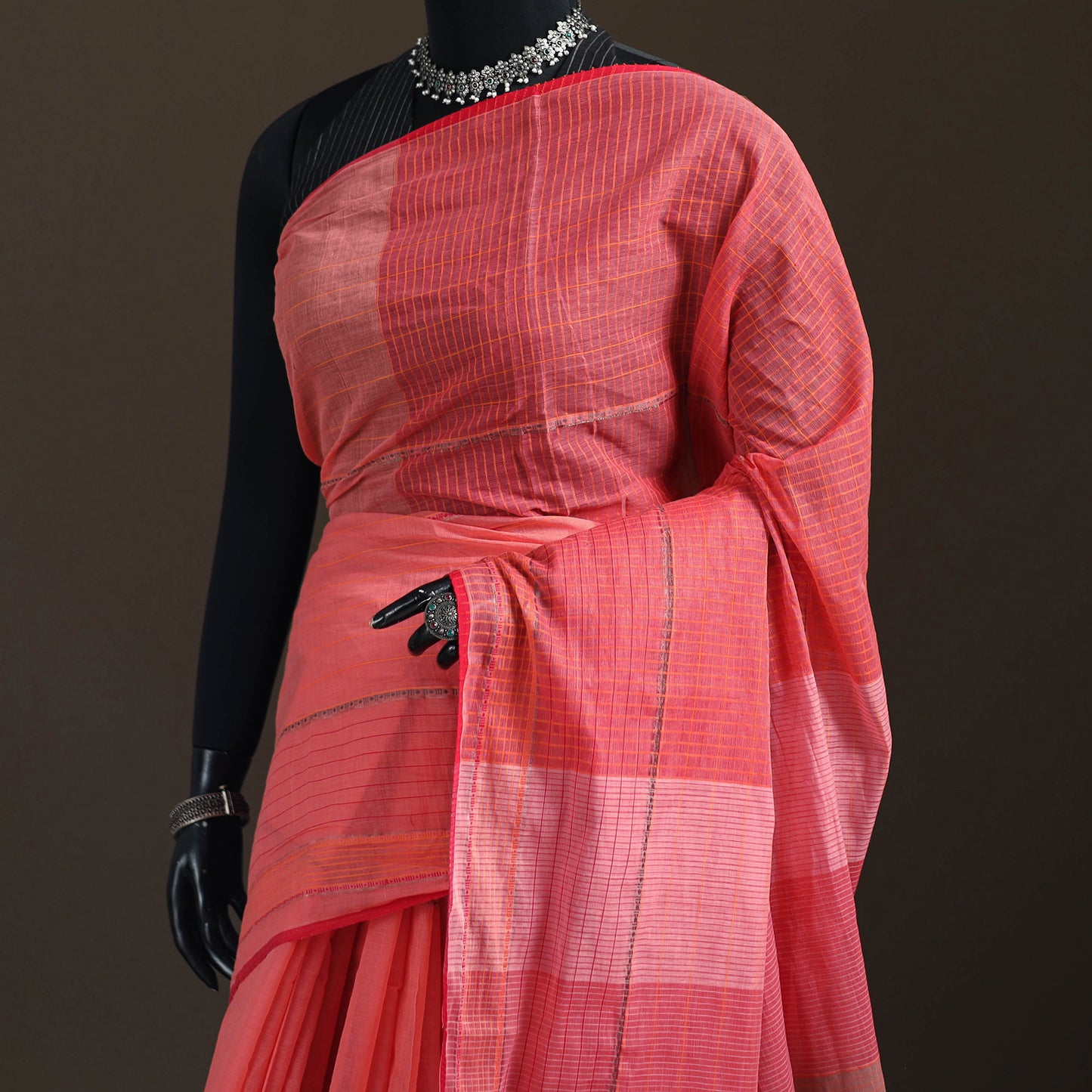 Godavari Plain Pure Handloom Dobby Cotton Saree 35