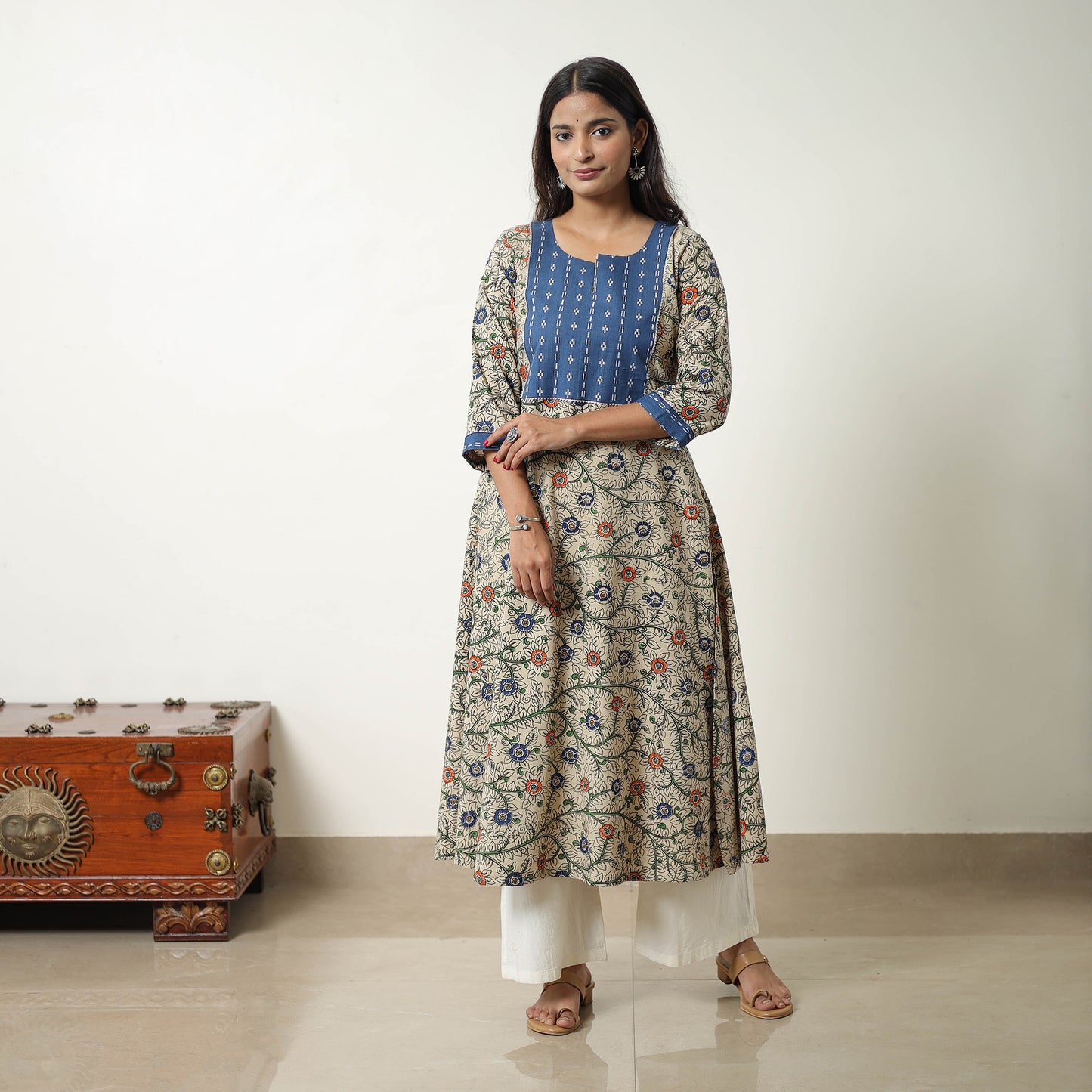 Straight Cotton Kalamkari Kurta 07