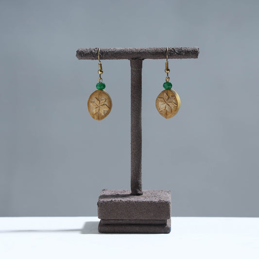 Handcrafted Leaf Shaped Bamboo Earrings