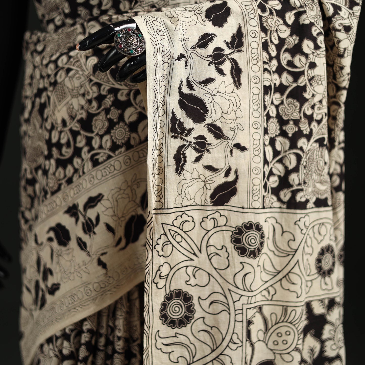 Kalamkari Printed Cotton Saree 34