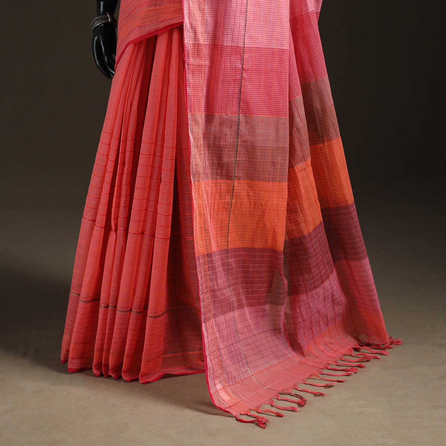 Godavari Plain Pure Handloom Dobby Cotton Saree 35