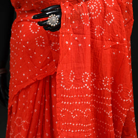 Kutch Bandhani Tie-Dye Cotton Saree 84