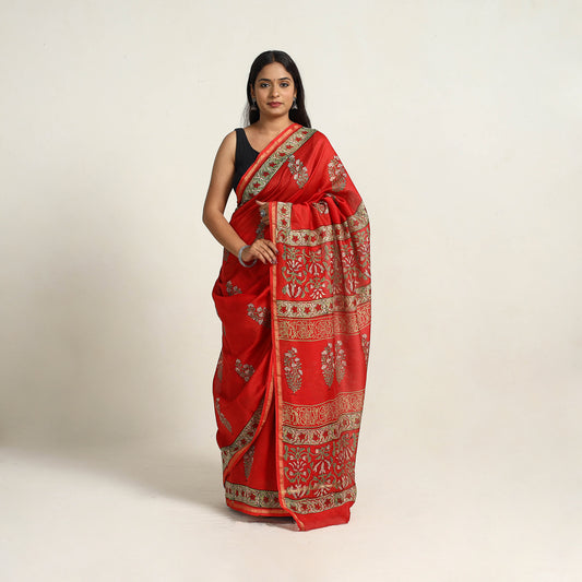 Bagru Print Saree