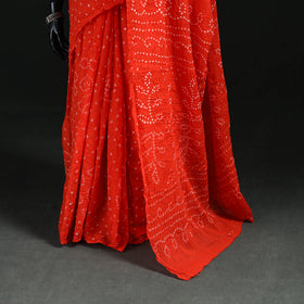 Kutch Bandhani Tie-Dye Cotton Saree 84