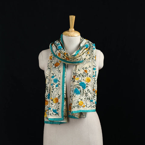 Ranihati Chanderi Silk Hand Embroidered Stole 108