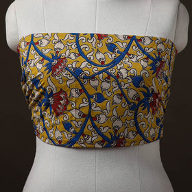 Kalamkari Print Cotton Unstitched Blouse Piece 16