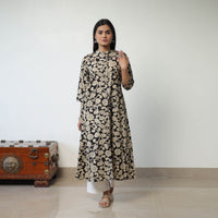 Printed Cotton A-Line Kalamkari Kurta 14