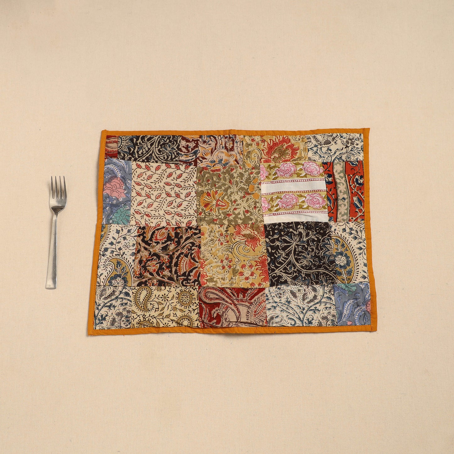 Handcrafted Cotton Patchwork Table Mat 13