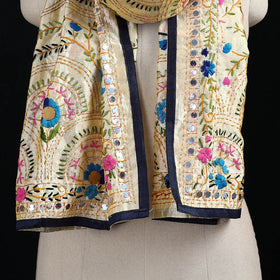 Ranihati Chanderi Silk Hand Embroidered Stole 110