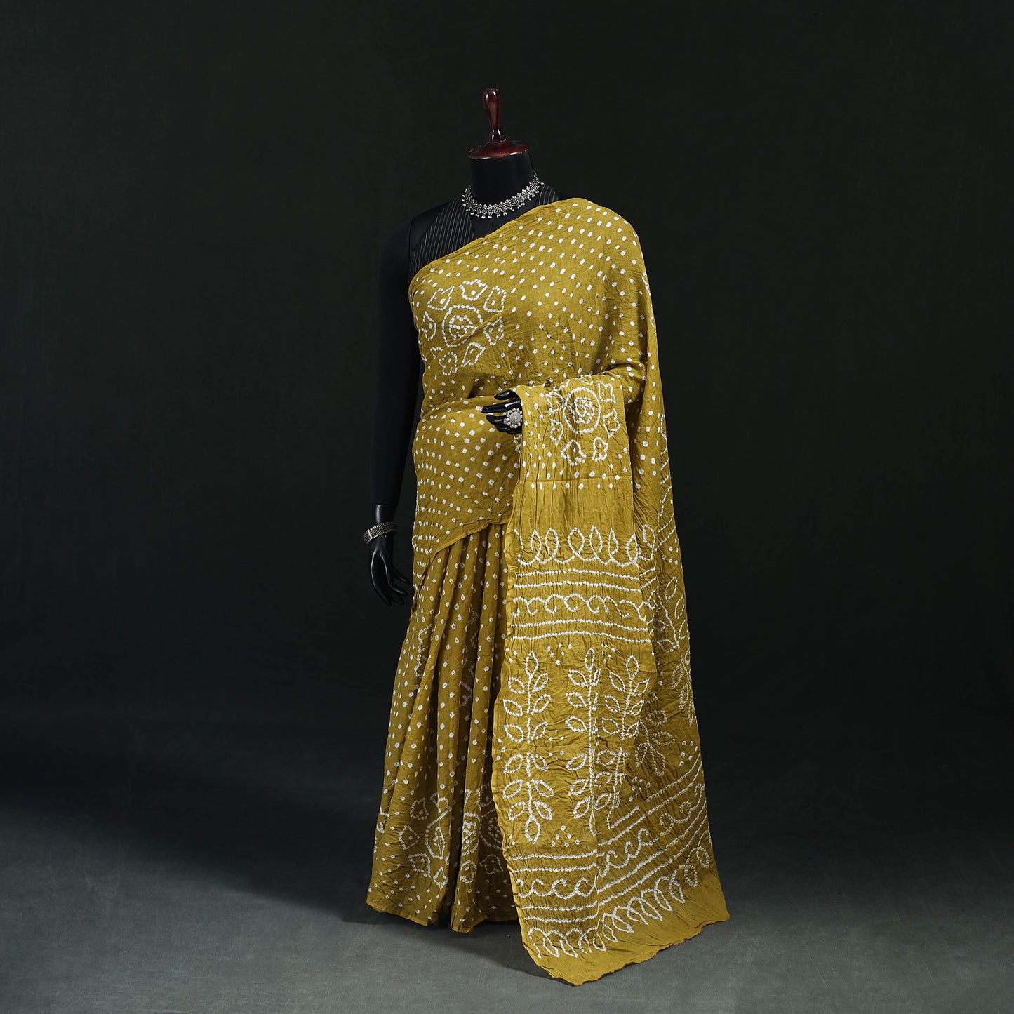 Kutch Bandhani Tie-Dye Cotton Saree 85