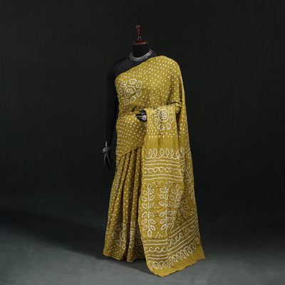 Kutch Bandhani Tie-Dye Cotton Saree 85