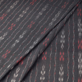 Grey Handloom Cotton Sambalpuri Ikat Fabric