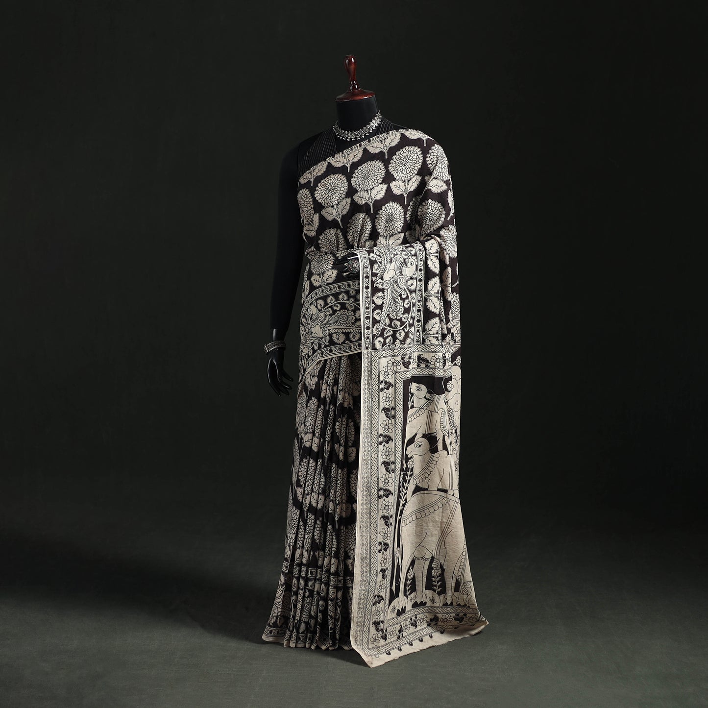 Kalamkari Printed Cotton Saree 35