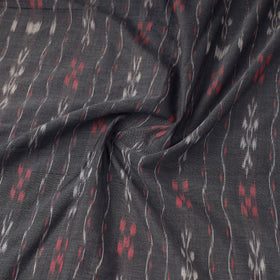 Grey Handloom Cotton Sambalpuri Ikat Fabric