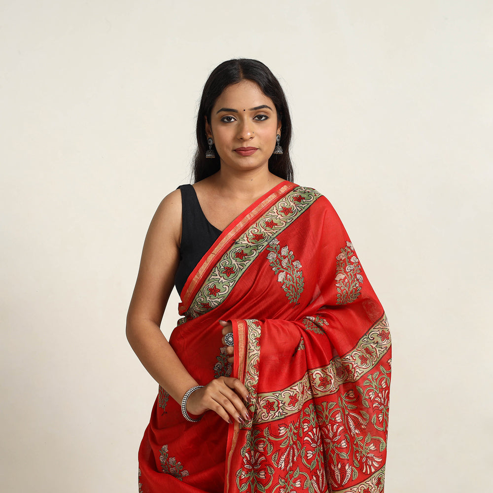 Bagru Saree