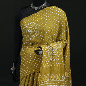 Kutch Bandhani Tie-Dye Cotton Saree 85