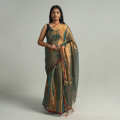 Bengal Fine Tissue Zari Saree 03