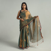 Bengal Fine Tissue Zari Saree 03