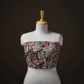 Kalamkari Print Cotton Unstitched Blouse Piece 18