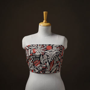 Kalamkari Print Cotton Unstitched Blouse Piece 18