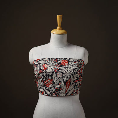 Kalamkari Print Cotton Unstitched Blouse Piece 18